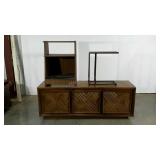 Wood and laminate furniture and small stand, 3