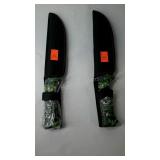 Zombie design knives, set of two