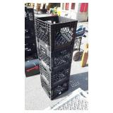 4-Plastic Milk Crates, newer condition
