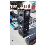 4-Plastic Milk Crates, newer condition