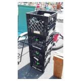 4-Plastic Milk Crates, newer condition