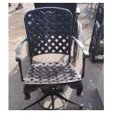 Outdoor Swivel Rocker Chair, aluminum molded