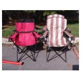 4 Folding Camping Chairs, one match pair with