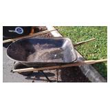 Home Owners Wheel Barrow, metal tub, used yet