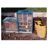 3 Small hardware Organizers with contents