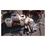 Gardening decor Accessories lot. Water can, snow