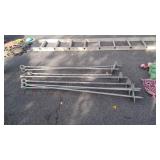 8 Galvanized Ground Auger Anchors, 64" long each,