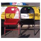 Two metal Folding Chairs