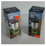 Viacell  LED camp lanterns, blue, yellow and both
