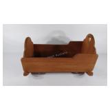 Handcrafted Doll size cradle, does have damage,