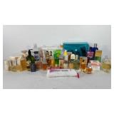 Vanity items, includes perfumes, lotions, cotton