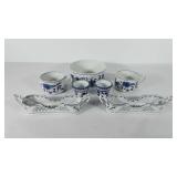 Vlue Danube chinaware, includes soup mugs,