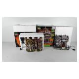 Halloween decor, two Lemax Spooky Town village