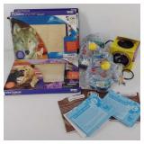 Three wood animal crafting kits, two Plug and