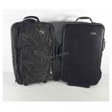 Two suitcases on wheels, Samsonite and American