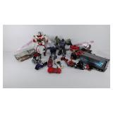 Group of Transformer toys