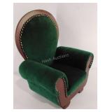 Doll size chair, 14" high, seat is 5" wide 8"