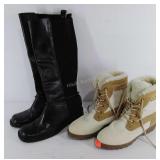 Khombu ladies weather resistant boots and pair of