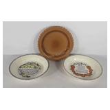 Pie plates, two Royal China by Jeannette with