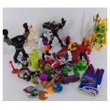 Group of toys, Super Heroes and more
