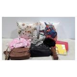 Throw pillows, books, hats, purses, etc.
