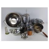 Kitchen items, stock pots with lids, Taylor