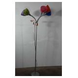 Multi-colored floor lamp, 54"