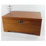 Wooden jewelry box, with sliding compartments,