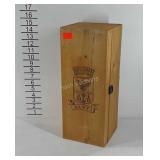 Banfi wooden wine bottle crate, 6.5" × 6" × 15.5"