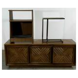Wood and laminate furniture and small stand, 3