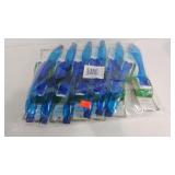 Twelve liquid soap dispensers, with dish washing