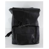 Backpack, new, in package, leather look material