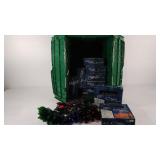 Christmas lights, not tested, and tote