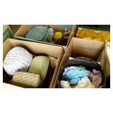 Skid lot: includes baskets, glass vases,