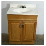 Bathroom sink and cabinet, Glacier Bay,