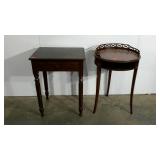 Two stands, each 28" tall