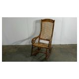Caned rocking chair