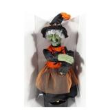 Halloween Factory Animated standing witch, eyes