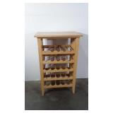 Wooden wine rack, 15" x 24" x 39"