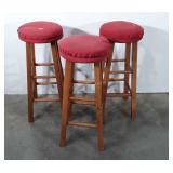 Three bar stools, 32"