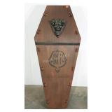 60" tall coffin prop, hollow back