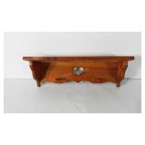 Wooden wall shelf, 24"