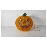 Halloween decor, lighted Jack-o-lantern, works