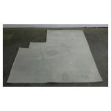 Custom cut rug, 52 x 50 with cut-outs, very soft