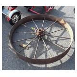 Antique Steel Wheel, Farm Implement type, 36" dia