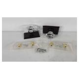 Hardware, decorative glass drawer pulls and