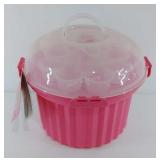 Cupcake carrier, holds 24 cupcakes, appears never