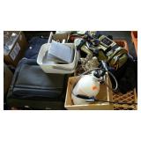 Skid lot: includes travel bags, sprayer, frames,