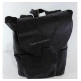 Backpack, new, in package, leather look material