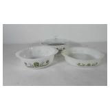 Glassbake dishes, includes three casserole